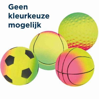 TRIXIE SCHUIMRUBBER BAL ASSORTI 7X7X7 CM 17 ST