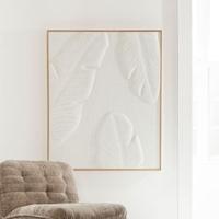 MUST Living Wanddecoratie 'Indian' Bananenblad, 127 x 102cm - thumbnail