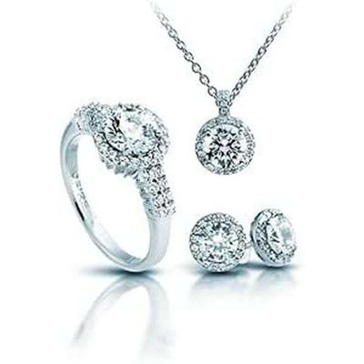 Ketting met bijpassende oorbellen Diamonfire 1312691917170 Ring