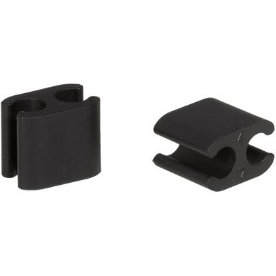 Elvedes kabelclips duo zwart 4,1+5mm plastic(p/10)cp2020103