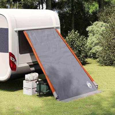 VidaXL Achterkleptent met dak grijs en oranje 190 x 150 x 185 cm taft