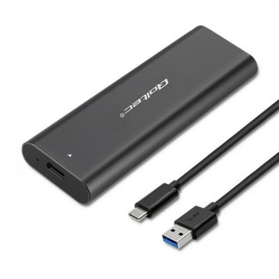 Qoltec 50311 behuizing voor opslagstations SDD-behuizing Zwart M.2 - thumbnail