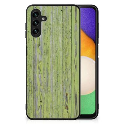 Samsung Galaxy A13 5G | A04s Houten Print Telefoonhoesje Green Wood