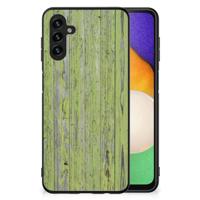 Samsung Galaxy A13 5G | A04s Houten Print Telefoonhoesje Green Wood - thumbnail