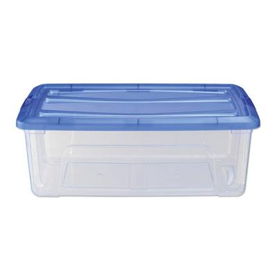 Iris topbox opbergbox 30l 57.5x39x20.5 cm blauw/transparant