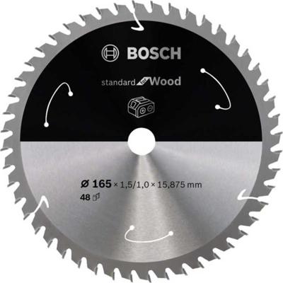 Bosch Accessories Bosch Power Tools 2608837683 Hardmetaal-cirkelzaagblad 165 x 15.875 mm Aantal tanden: 48 1 stuk(s) Bosch Accessories Bosch Power Tools 2608837683 Hardmetaal-cirkelzaagblad 165 x 15.875 mm Aantal tanden: 48 1 stuk(s)