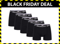 5 pack Brunotti Boxershorts - Heren Boxers - Zwart - thumbnail