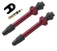 Barbieri tubeless valve aluminium sv 45mm red 2 pieces - thumbnail