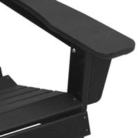 Tuinstoel 3 pcs Zwart Polyetheen - thumbnail