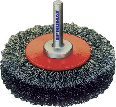 Promat/Tecwerk Ronde borstel | d. 80 mm draaddikte 0,3 mm | staal 19 mm | 15000 min-¹ - 4000841118