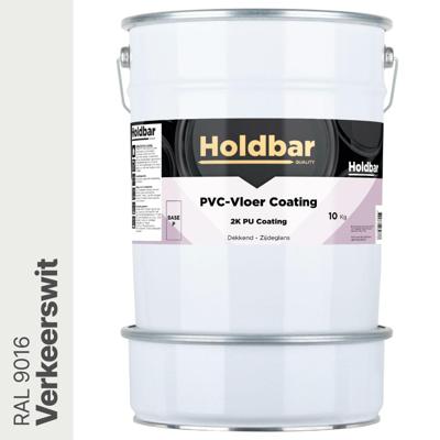 Holdbar PVC-Vloer Coating Verkeerswit (RAL 9016) 10 Kg
