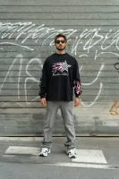 Fearless Blood Gino Longsleeve Shirt Heren Zwart - Maat XL - Kleur: ZwartRoze | Soccerfanshop - thumbnail