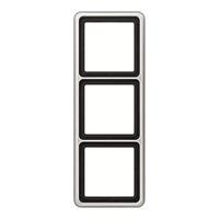 Jung CD583PT Afdekking Frame 3-voudig Platina 1 stuk(s) - thumbnail