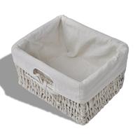 VidaXL Wandschap 60x23,5x33 cm paulowniahout wit - thumbnail