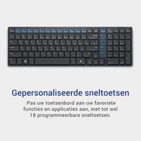 DELL KM555 toetsenbord Inclusief muis Universeel RF-draadloos + Bluetooth QWERTY US International Zw - thumbnail