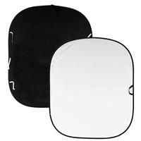 Manfrotto LL LC5621 Collapsible chromakey zwart/wit 180x150cm - thumbnail