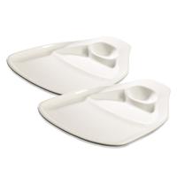 Villeroy & Boch BBQ Passion Steakbord, porselein, wit, 30 x 29 cm, groot - thumbnail