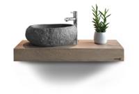 LoooX Wooden Mini Base massief eiken blad 60x23x7 cm Old Grey - thumbnail