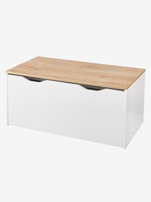 Opbergkoffer/-bank op wieltjes wit Opbergkoffer/-bank op wieltjes wit