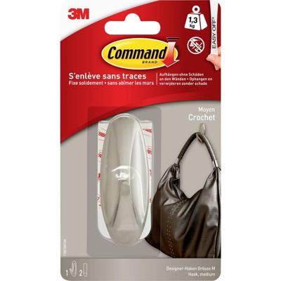 3M Command-medium designhaak in metalen (l x b x h) 79 x 29 x 29 mm Metaal Inhoud: 1 stuk(s) 3M Command-medium designhaak in metalen (l x b x h) 79 x 29 x 29 mm Metaal Inhoud: 1 stuk(s)