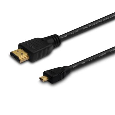 Savio CL-39 HDMI kabel 1 m HDMI Type A (Standaard) HDMI Type D (Micro) Zwart
