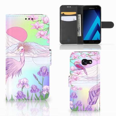 Samsung Galaxy A5 2017 | Telefoonhoesje | Met pasjeshouder | Bird