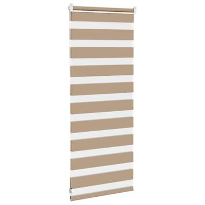 Zebra Blind 55x100 cm stofbreedte 50,9 cm polyester zandbruin