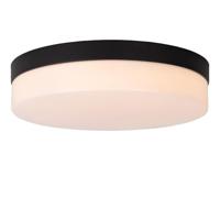 Lucide BISKIT - Plafonnière Badkamer - Ø 28 cm - LED - 1x18W 2700K - IP44 - Bewegingssensor - Zwart - thumbnail