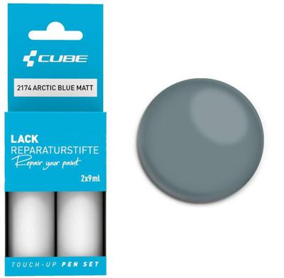 Cube touch-up pen set artic blue matt