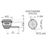 Basi 9000-1321 Hendelslot Zilver - thumbnail