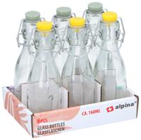 Glazen flessen 6 stuks - thumbnail