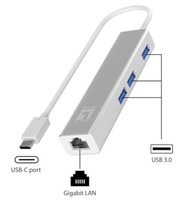 Level One USB-0504 Gigabit USB-C Network Adapter