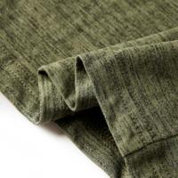 Kindershirt met lange mouwen berenprint 116 gemleerd kakikleurig - thumbnail