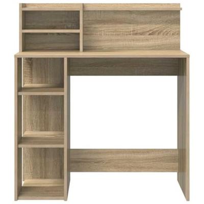Bureau met opbergruimte Sonoma eiken 90 x 48 x 101,5 cm