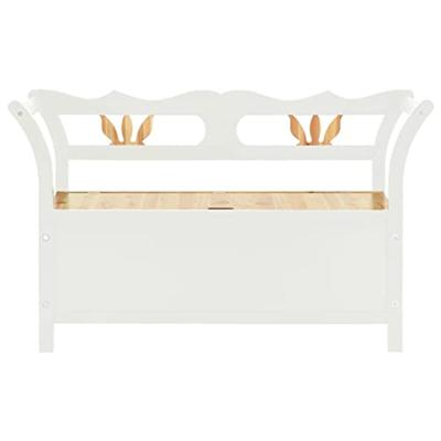 Bankje 107x45x75,5 cm massief vurenhout wit Bankje 107x45x75,5 cm massief vurenhout wit