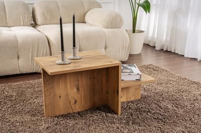 Hoofdtafel Harmony Bruin 80 x 40 x 40 cm