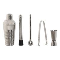 Cocktail Set Home ESPRIT Zilverkleurig Roestvrij staal 500 ml 8 x 8 x 21 cm - thumbnail