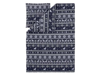 LIVARNO Dekbedovertrek Fleece 140 x 200 cm (Let op: LV OSNL) (Donkerblauw/wit) LIVARNO Dekbedovertrek Fleece 140 x 200 cm (Let op: LV OSNL) (Donkerblauw/wit)