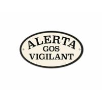 Plaat Magnet & Steel Alerta Gos Vigilant 16,3 x 9,5 cm - thumbnail