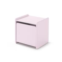 Vipack nachtkastje Kiddy - 1 deur - oud roze - thumbnail