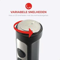 Bourgini Classic Staafmixer Set RVS/Zwart - thumbnail