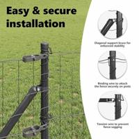 VidaXL Hek met paal grijs 0,8 x 10 m staal - thumbnail