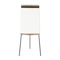 Rocada Flipchart NAT0610 (b x h) 700 mm x 1900 mm Hout, Eiken, Wit (RAL 9003) Afwisbaar, Beschrijfbaar, In hoogte verstelbaar, Incl. opbergbakje, Magneetband - thumbnail