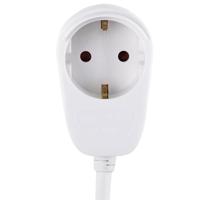 REV 0016130114 Stroom Verlengkabel Wit 3.00 m H05VV-F 3G 1,5 mm² - thumbnail