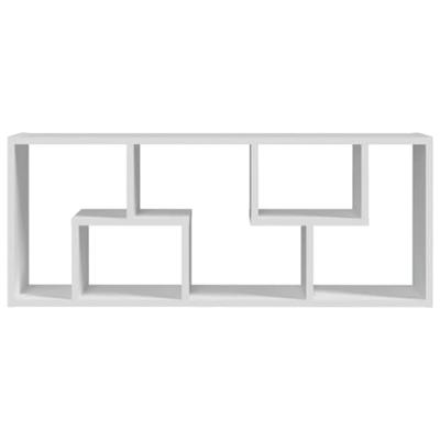 Wandschap 36x16x90 cm spaanplaat wit