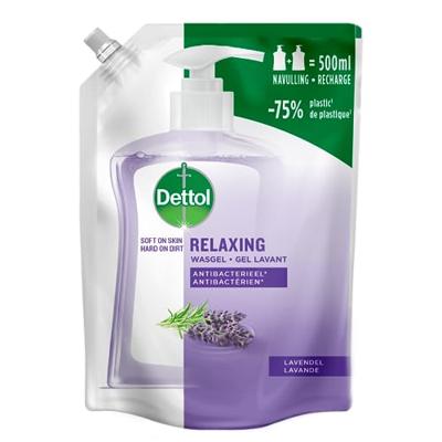Dettol Refill handzeep relaxing lavender 500 Milliliter Dettol Refill handzeep relaxing lavender 500 Milliliter
