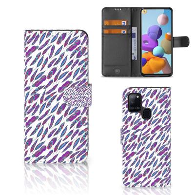 Samsung Galaxy A21s | Telefoon Hoesje | Feathers Color Samsung Galaxy A21s | Telefoon Hoesje | Feathers Color
