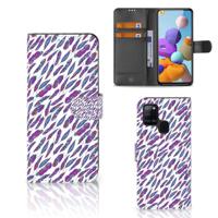 Samsung Galaxy A21s | Telefoon Hoesje | Feathers Color - thumbnail