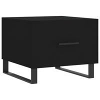 Salontafels 2 st 50x50x40 cm bewerkt hout zwart - thumbnail