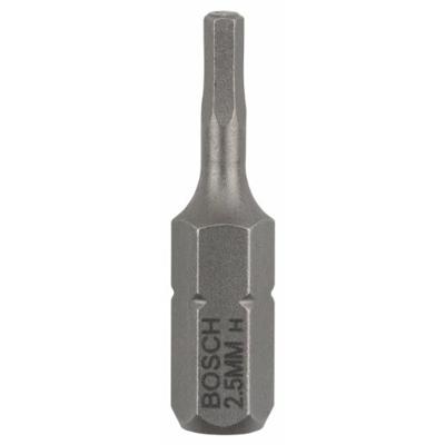 Bosch Accessoires Bit extra-hard HEX 2.5, 25 mm 3st - 2607001720 Bosch Accessoires Bit extra-hard HEX 2.5, 25 mm 3st - 2607001720